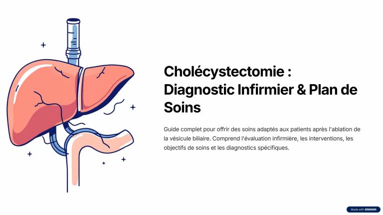 cholecystectomie diagnostic infirmier and plan de soins