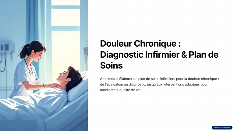 Infirmière au près d'un patient douloureux sur son lit d'hôpital