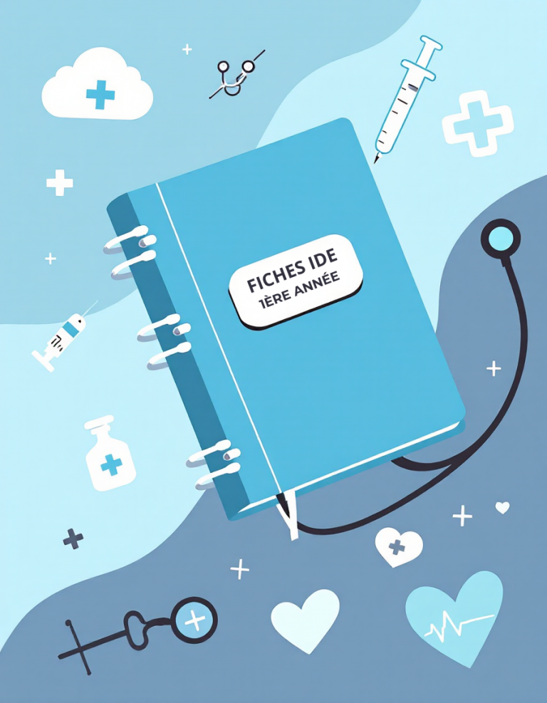 Carnet représentant les fiches IDE de 1ère année
