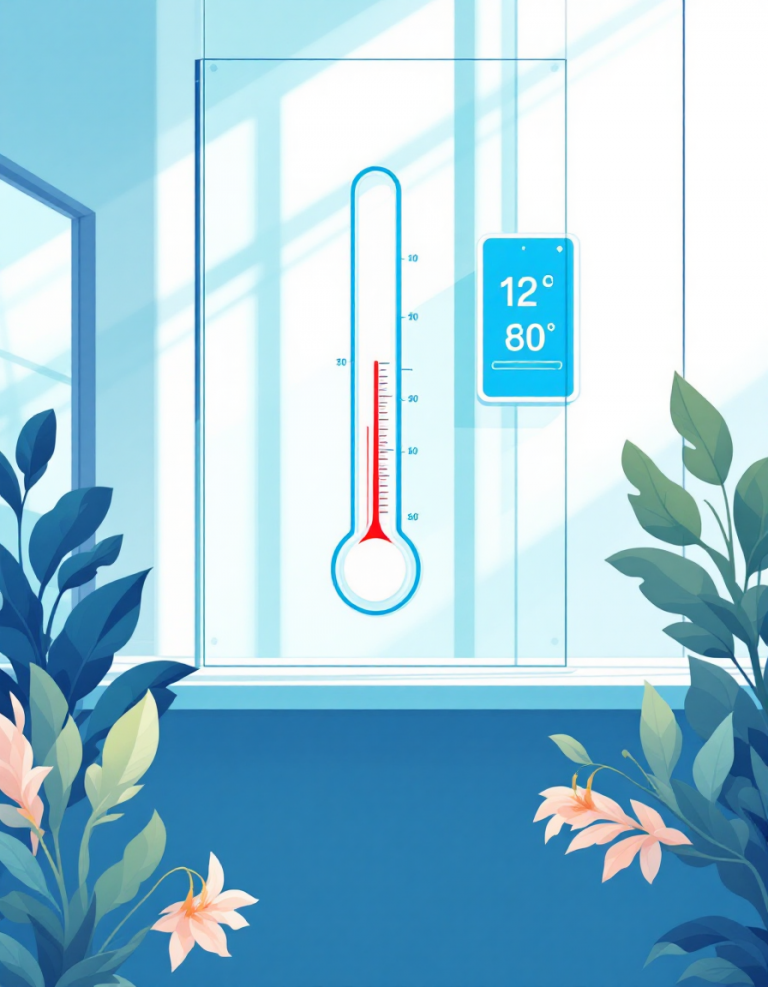 Thermomètre avec une température élevée