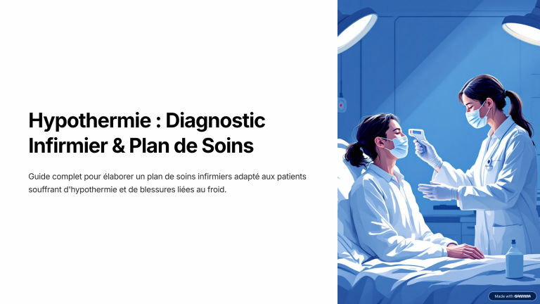 Infirmière qui contrôle la température du patient