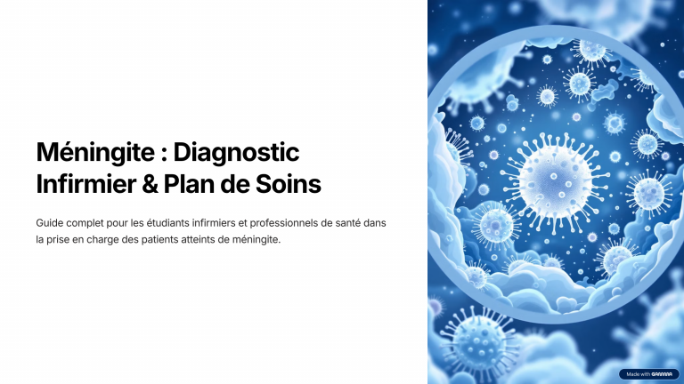 représentation schématisé de la méningite