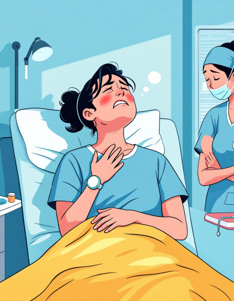 patiente ressentant de la douleur