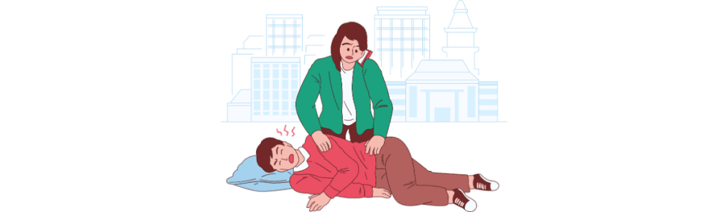 ADMINISTRATION D’UN LAVEMENT ÉVACUATEUR position latérale de sécurité